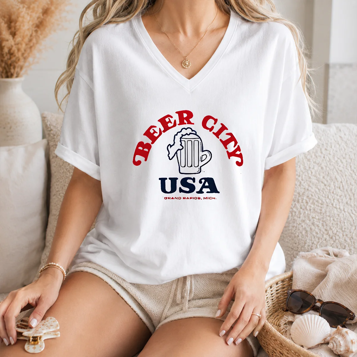 Good Beer City USA Grand Rapids Michigan Shirt - Image 5