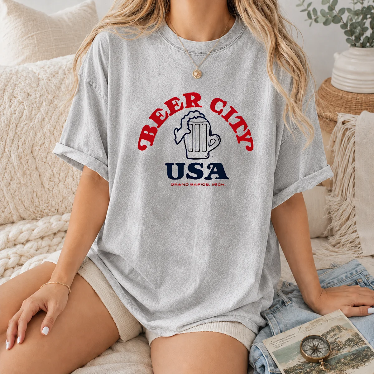 Good Beer City USA Grand Rapids Michigan Shirt - Image 6