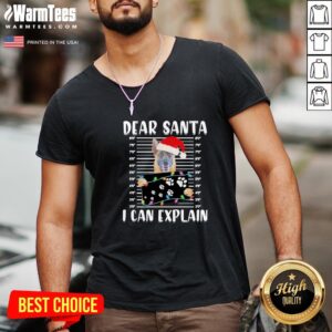 Alternative view of Good Belgian Shepherd Dear Santa I Can Explain Christmas Sweater Shirt