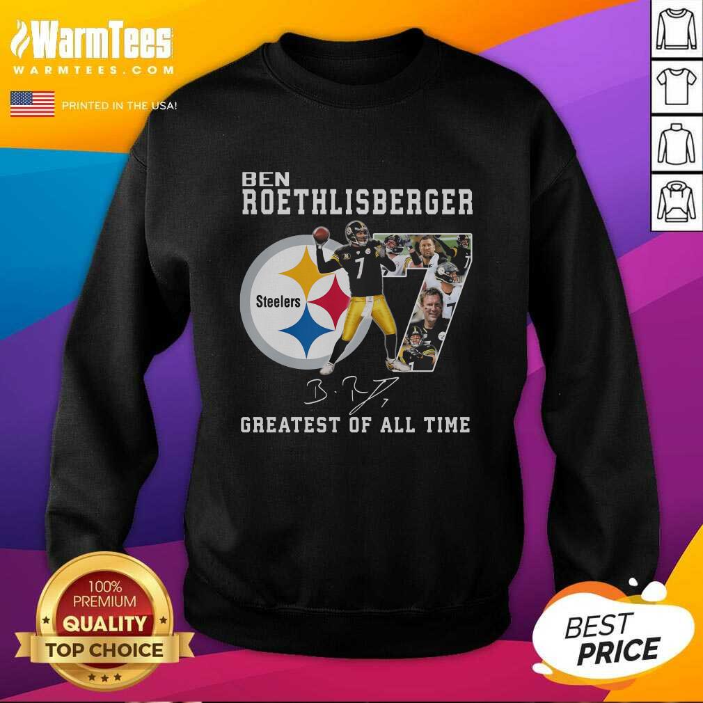 Good Ben Roethlisberger Signature Greatest Of All Time Steelers Shirt - Image 3