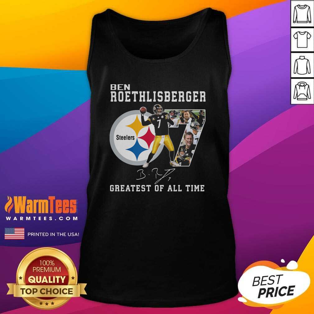 Good Ben Roethlisberger Signature Greatest Of All Time Steelers Shirt - Image 4