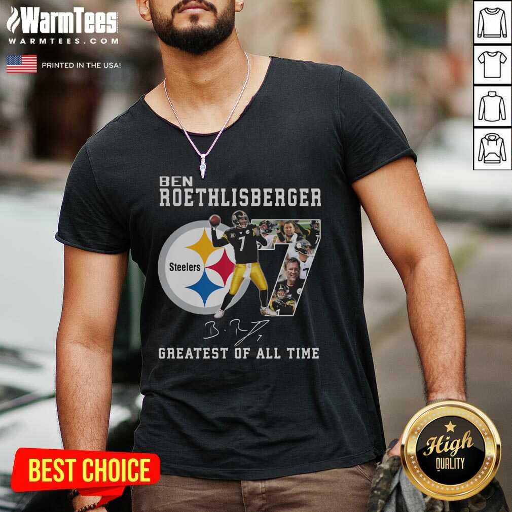 Good Ben Roethlisberger Signature Greatest Of All Time Steelers Shirt - Image 5