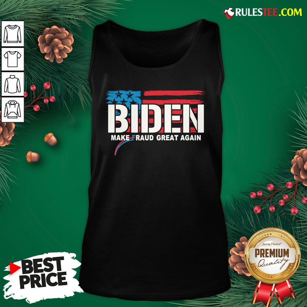 Good Biden Make Fraud Great Again American Flag Shirt - Image 4
