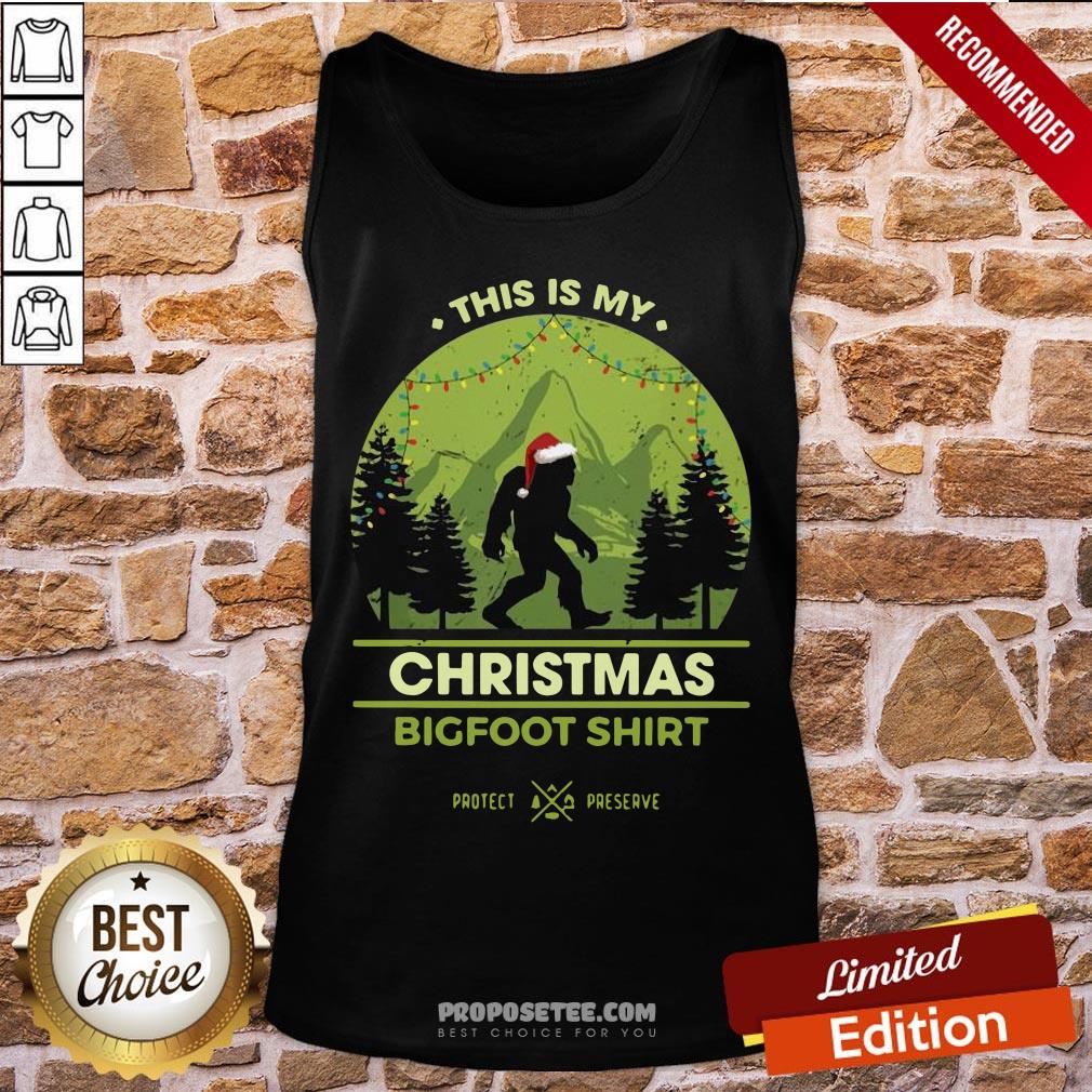 Good Bigfoot Santa This Is My Christmas Bigfoot Shirt - Image 3