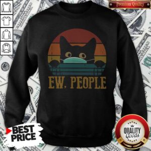 Alternative view of Good Black Cat Face Mask Ew People Vintage Shirt