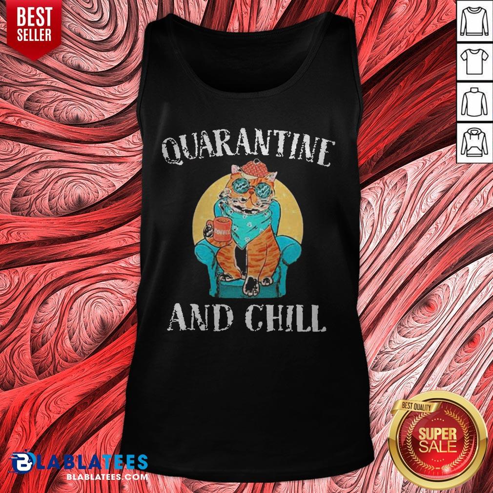 Good Cat Quarantine And Chill 2020 T-Shirt - Image 4
