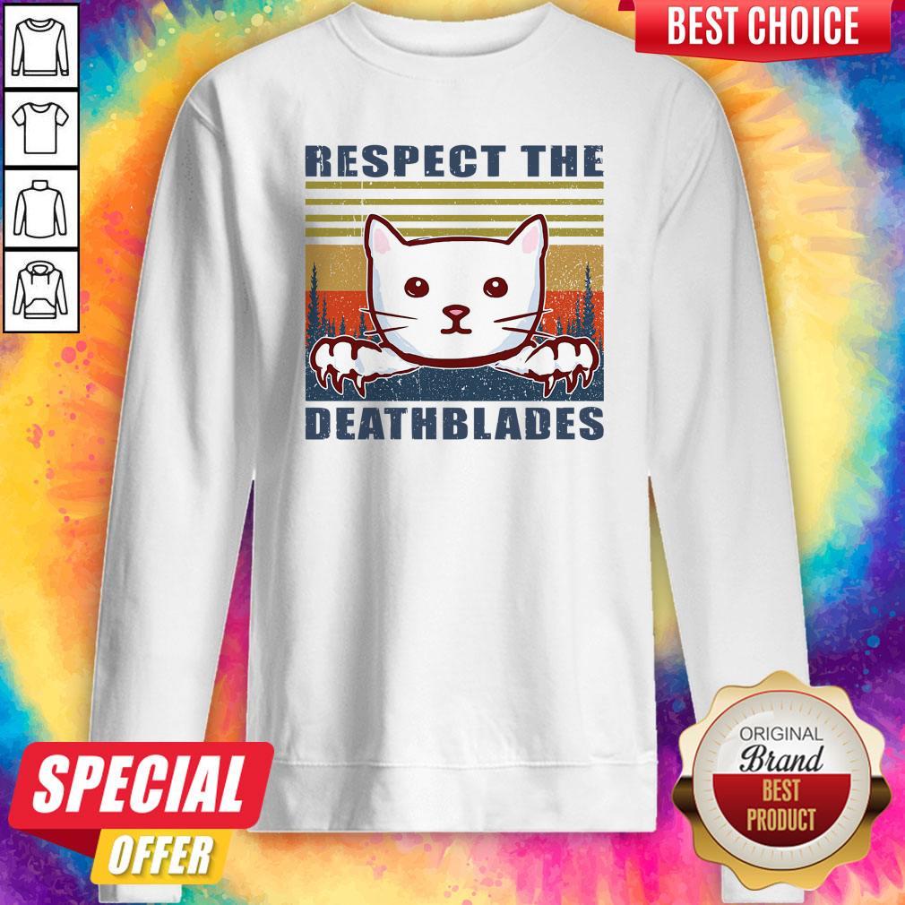 Good Cat Respect The Dreadblades Vintage Shirt - Image 5
