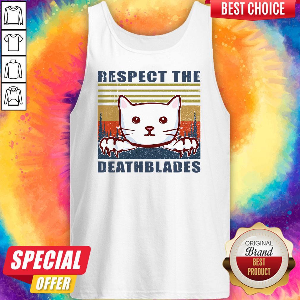 Good Cat Respect The Dreadblades Vintage Shirt - Image 4
