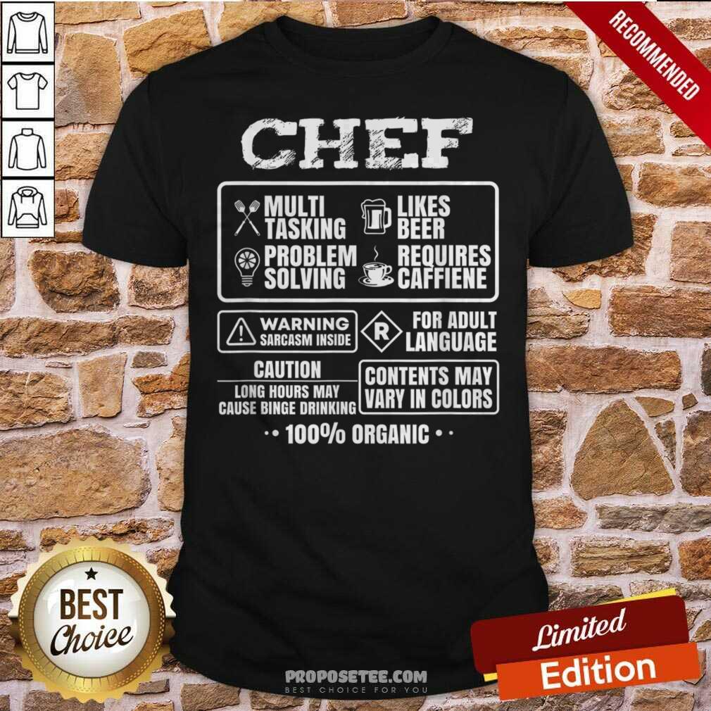 Good Chef Cooking Gift Kitchen Women Men Food Chef Funny Shirt