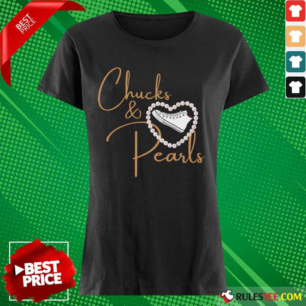 Good Chucks And Pearls 2021 Valentine Heart Shirt - Image 5