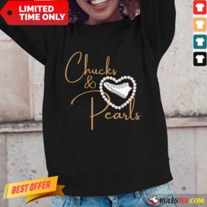 Alternative view of Good Chucks And Pearls 2021 Valentine Heart Shirt