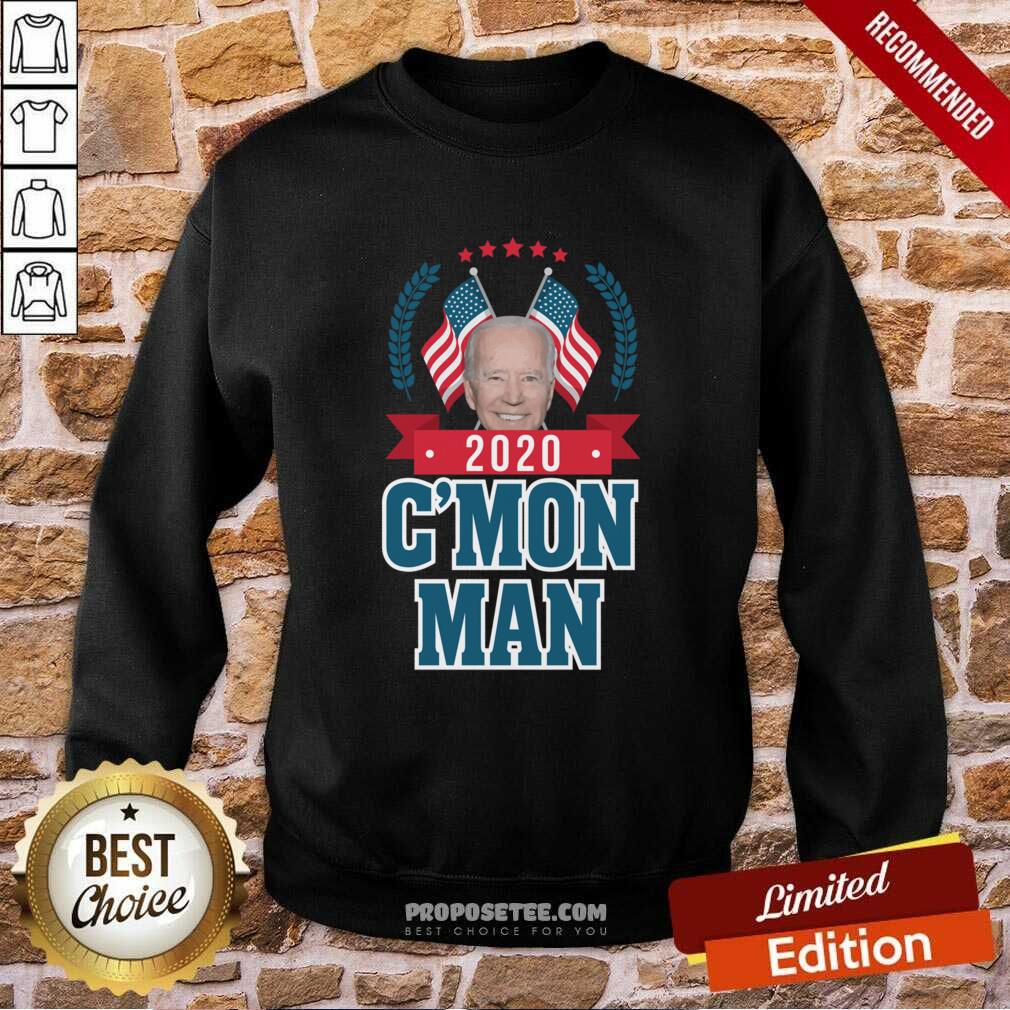 Good C’mon Man Come On Joe Biden American Flag Shirt - Image 4