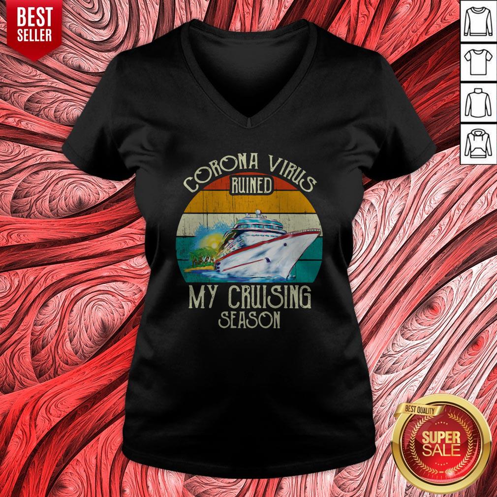 Good Corona Virus Ruined My Cruising Season Vintage Shirt - Image 4