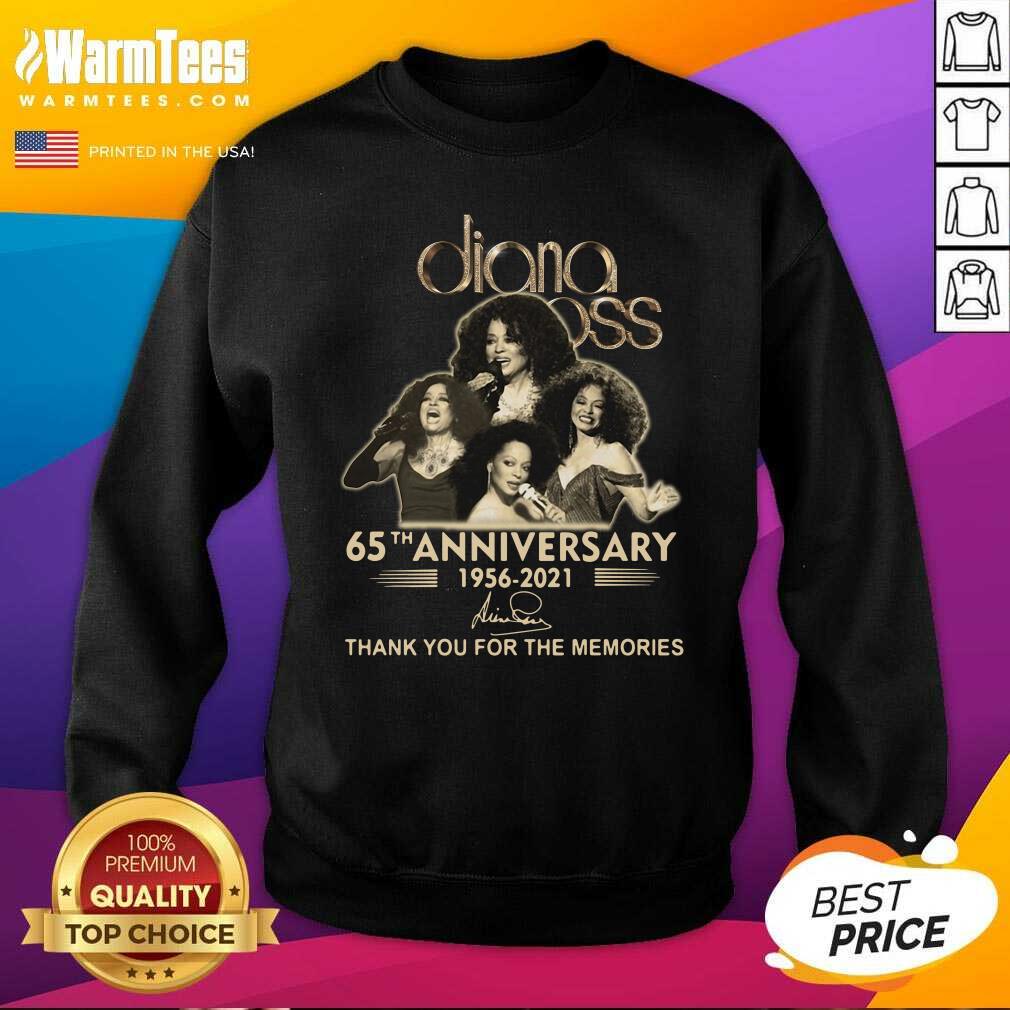 Good Diana Ross 65th Anniversary Thank You For The Memories Signature Shirt - Image 3