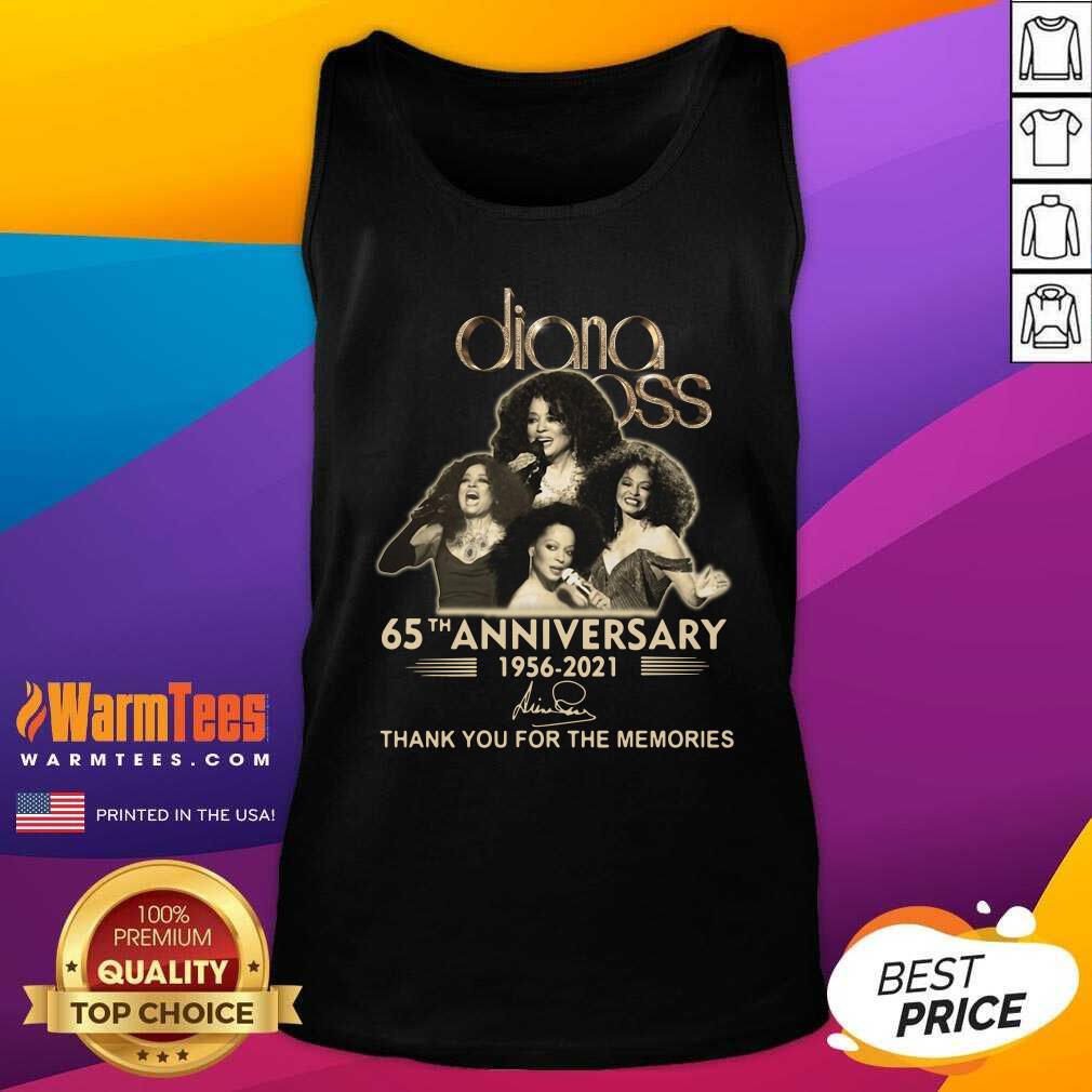 Good Diana Ross 65th Anniversary Thank You For The Memories Signature Shirt - Image 4