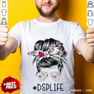 Good DSP Girl Bun Hair Glasses Shirt