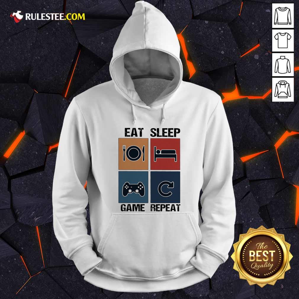 Good Eat Sleep Game Repeat Vintage Shirt - Image 2