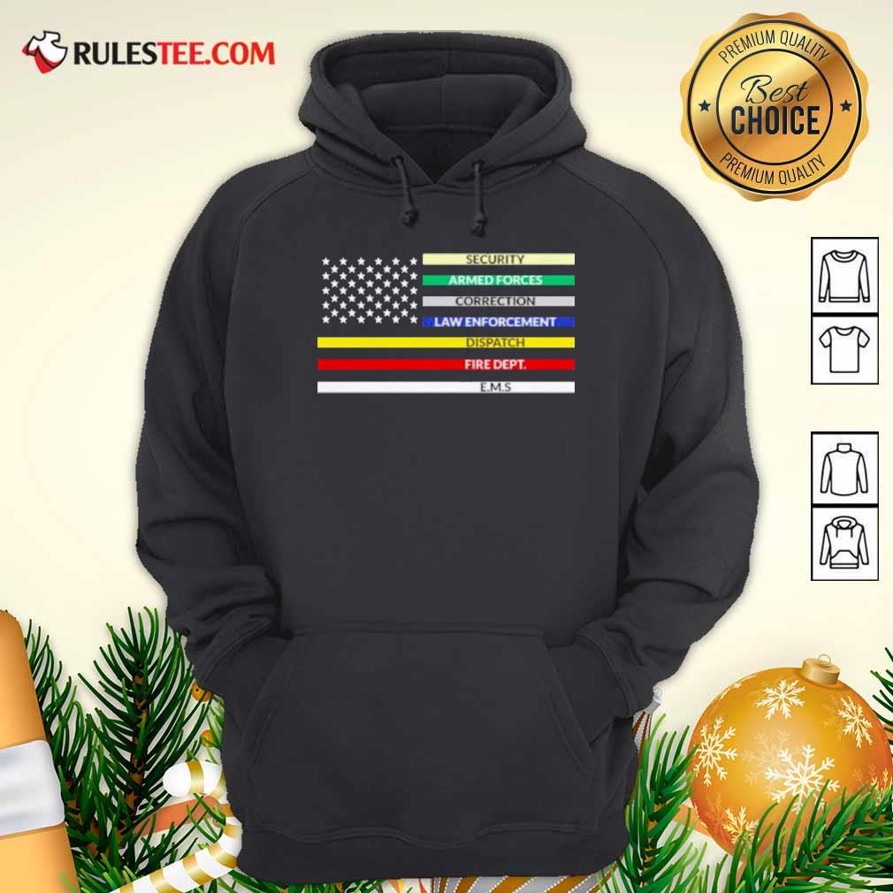 Good First Responder American Flag Shirt - Image 2