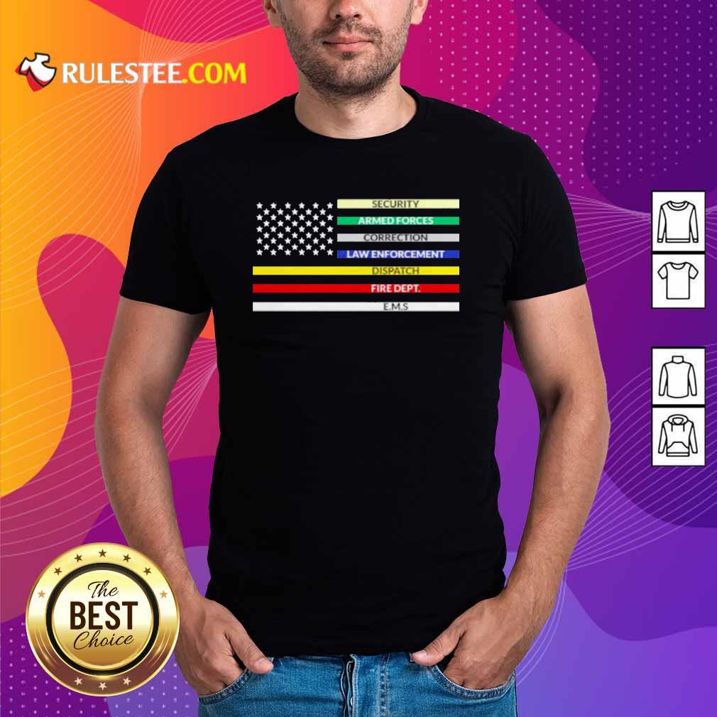 Good First Responder American Flag Shirt