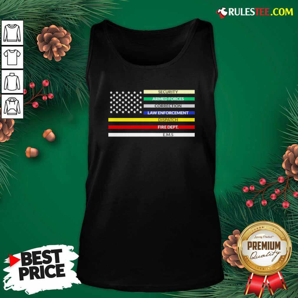 Good First Responder American Flag Shirt - Image 4