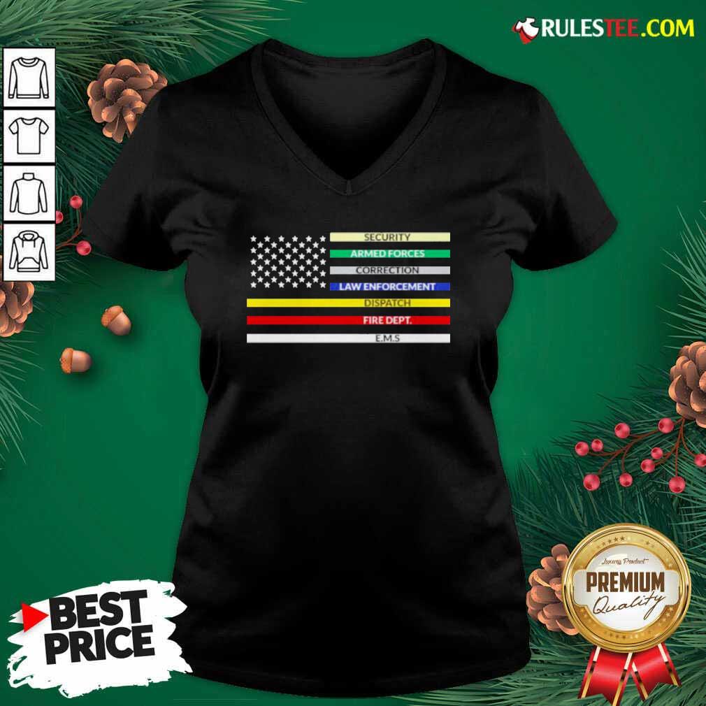 Good First Responder American Flag Shirt - Image 3