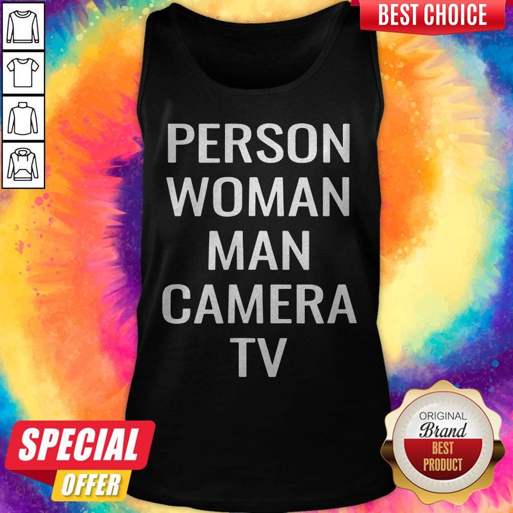 Good Funny Person Woman Man Camera TV Shirt - Image 3