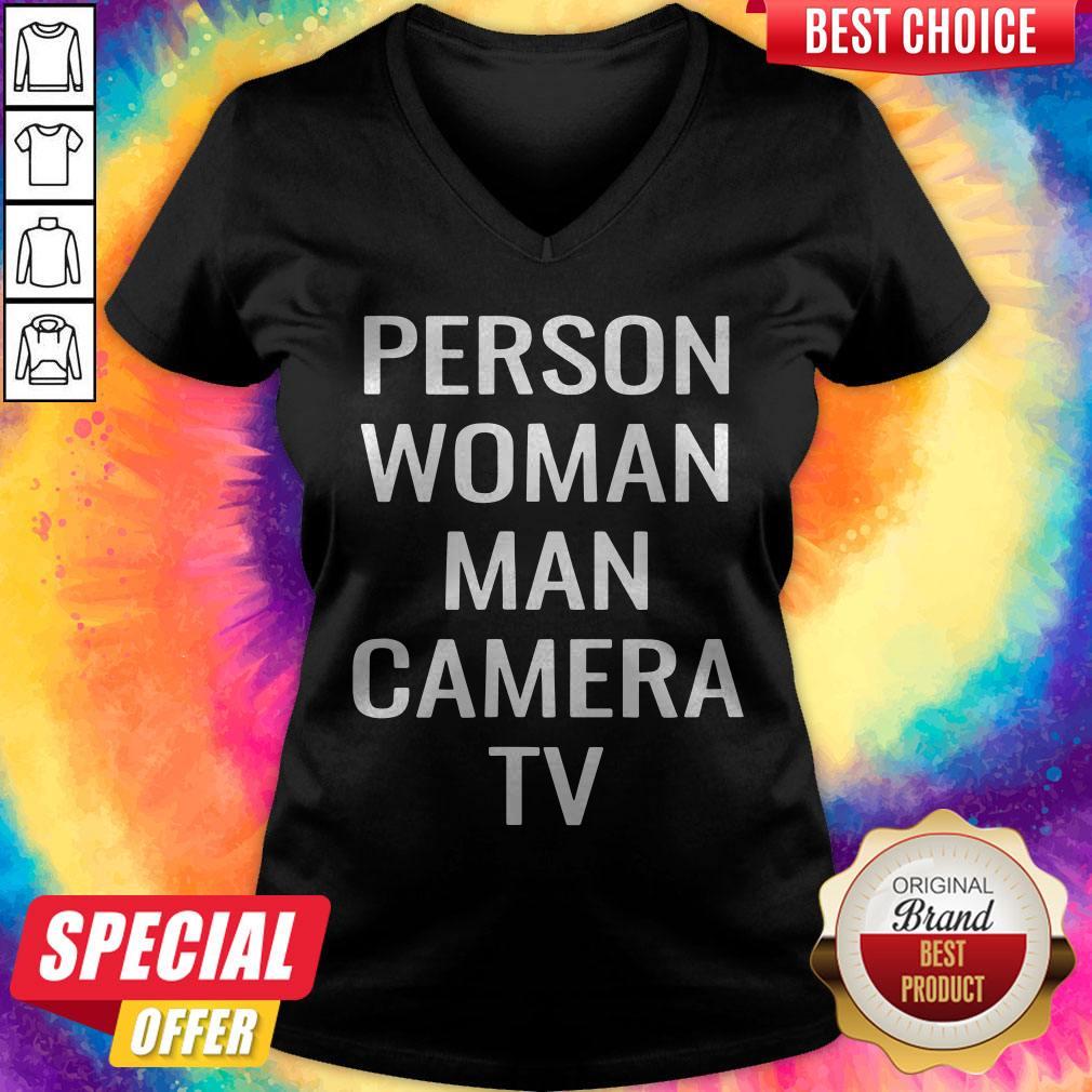 Good Funny Person Woman Man Camera TV Shirt - Image 2