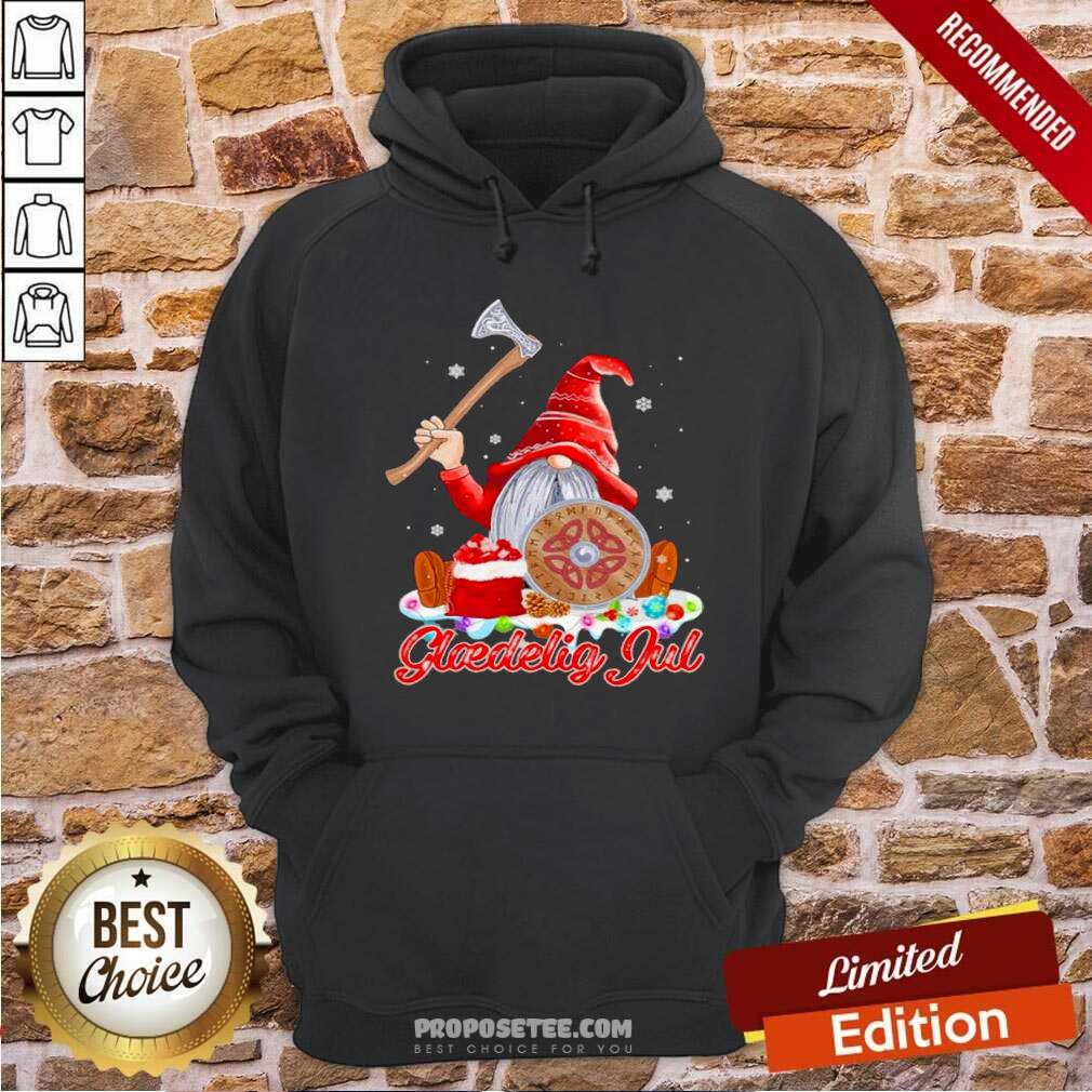 Good Gnome Viking Glaedelig Jul Christmas Shirt - Image 2