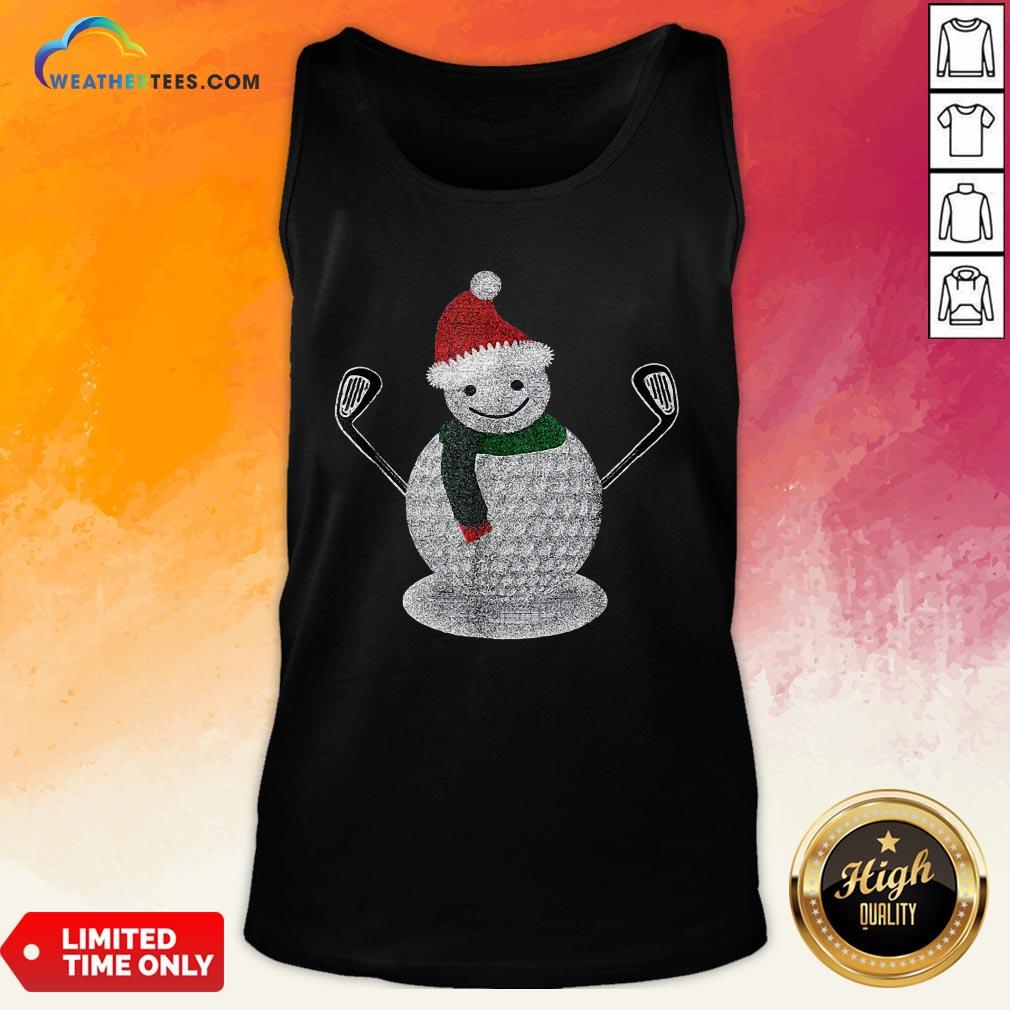 Good Golf Snowman Ball Funny Christmas Shirt - Image 3