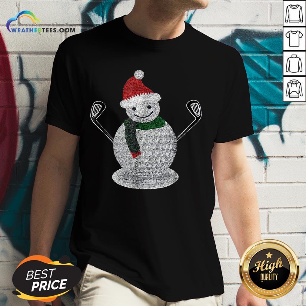 Good Golf Snowman Ball Funny Christmas Shirt - Image 2