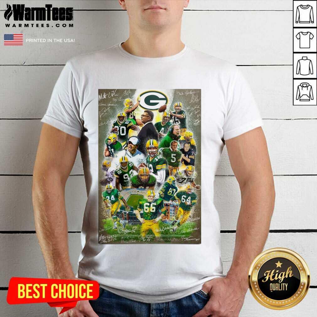Good Green Bay Packers Team Football Players 2021 Signatures Shirt