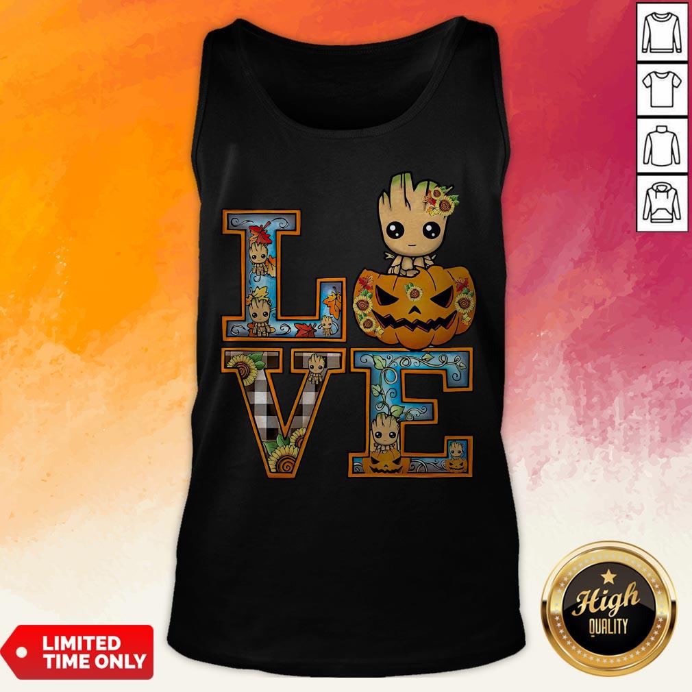 Good Groot Pumpkin Love Halloween Shirt - Image 4