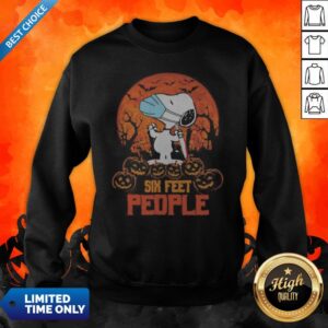 Alternative view of Good Halloween Snoopy Six Feet People Pumpkins Shirt