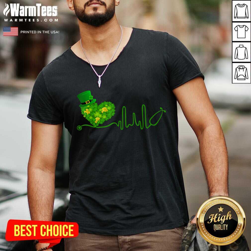 Good Heart Stethoscope St Patricks Day Shirt - Image 5