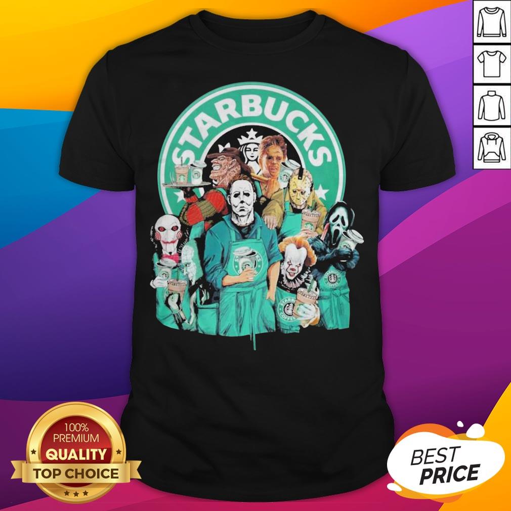 Good Horror Movie Character Starbucks Shirt