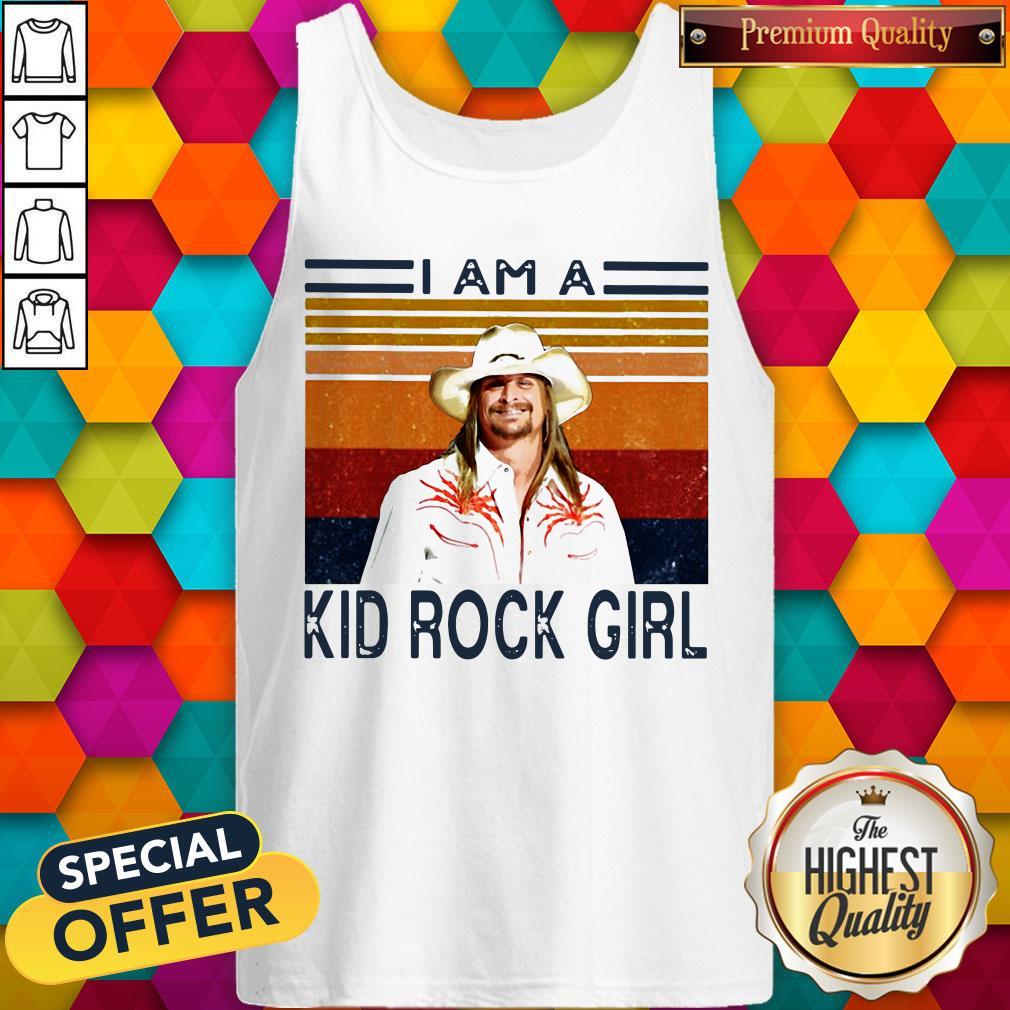 Good I Am A Kid Rock Girl Vintage Shirt - Image 4