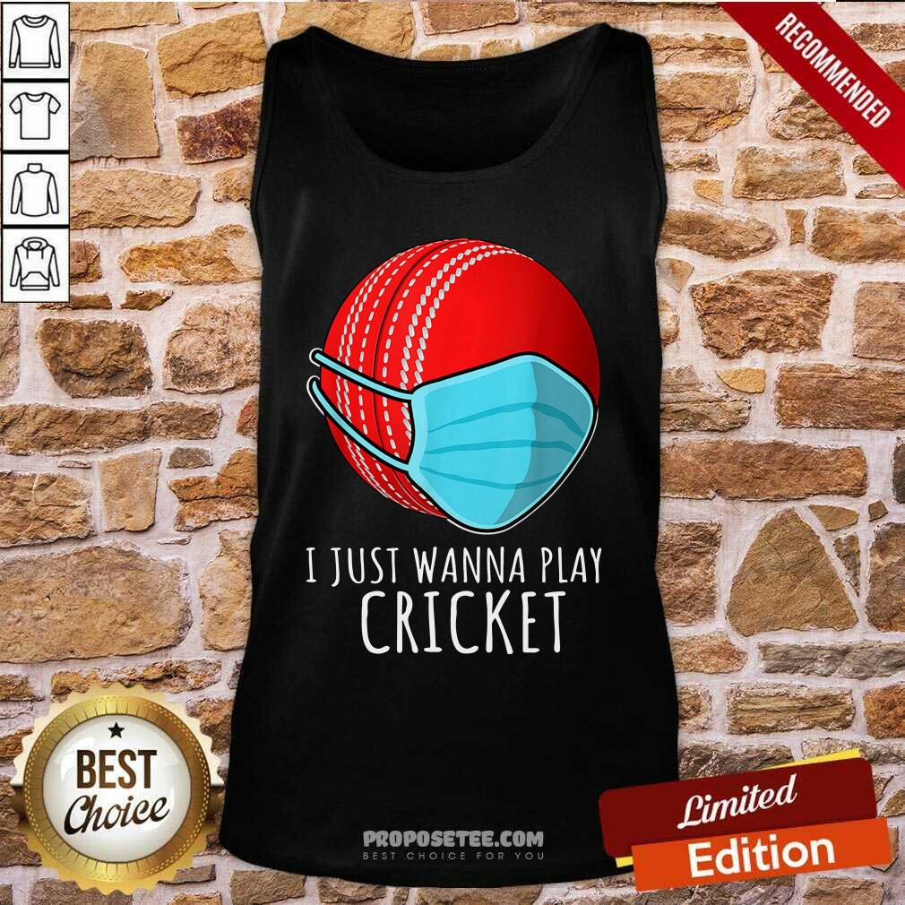 Good I Just Wanna Play Cricket Shirt - Image 3