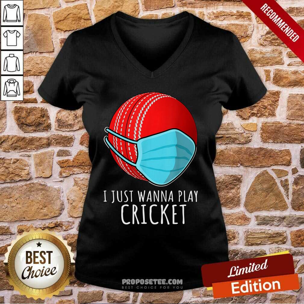 Good I Just Wanna Play Cricket Shirt - Image 2
