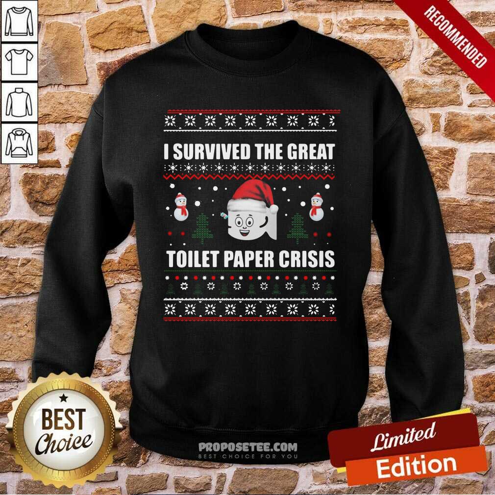 Good I Survived Great Toilet Paper Crisis Ugly Christmas Shirt - Image 5