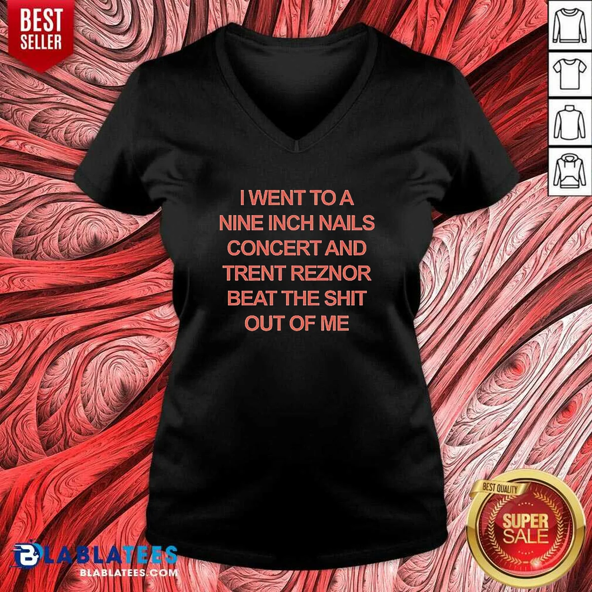Good I Went To A Nine Inch Nails Concert And Trent Reznor Beat The Shit Out Of Me Shirt - Image 2