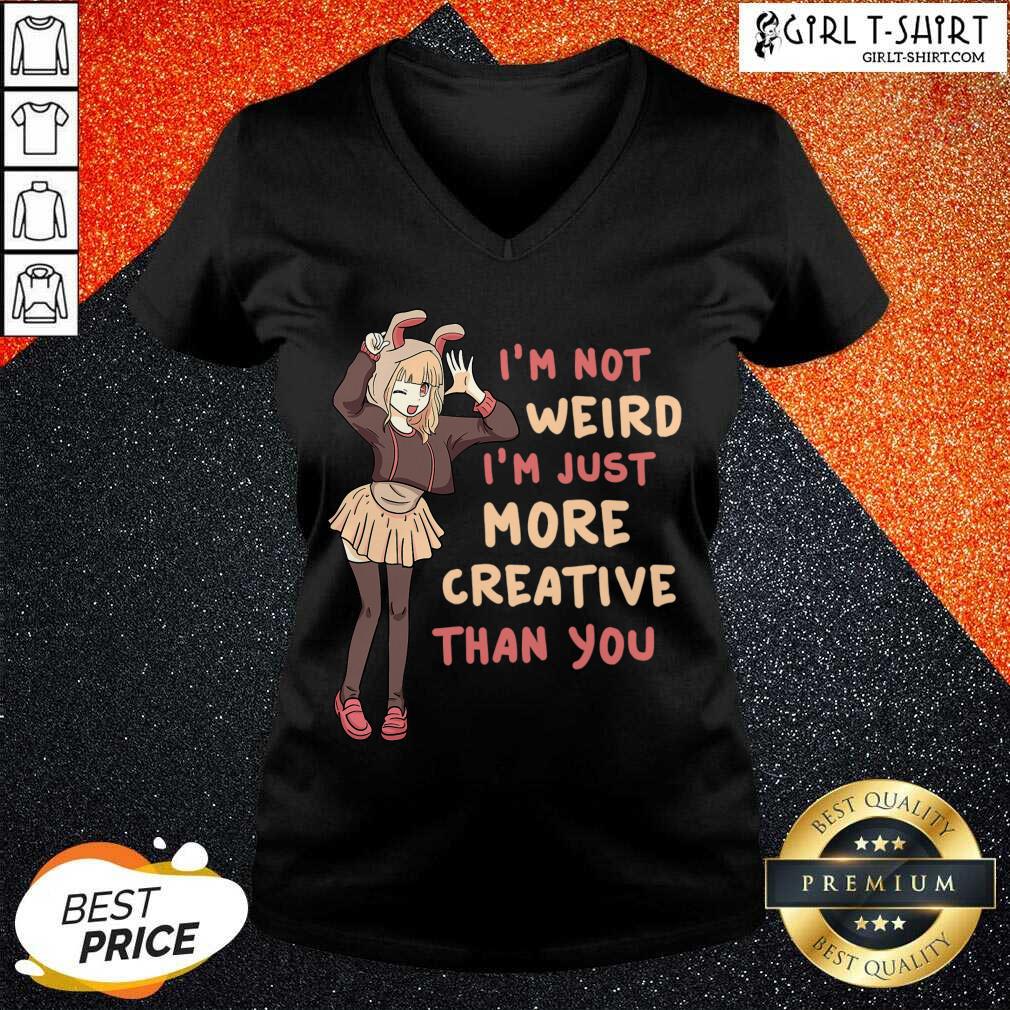Good Im Not Weird Im Just More Creative Than You Anime Gift Shirt - Image 2