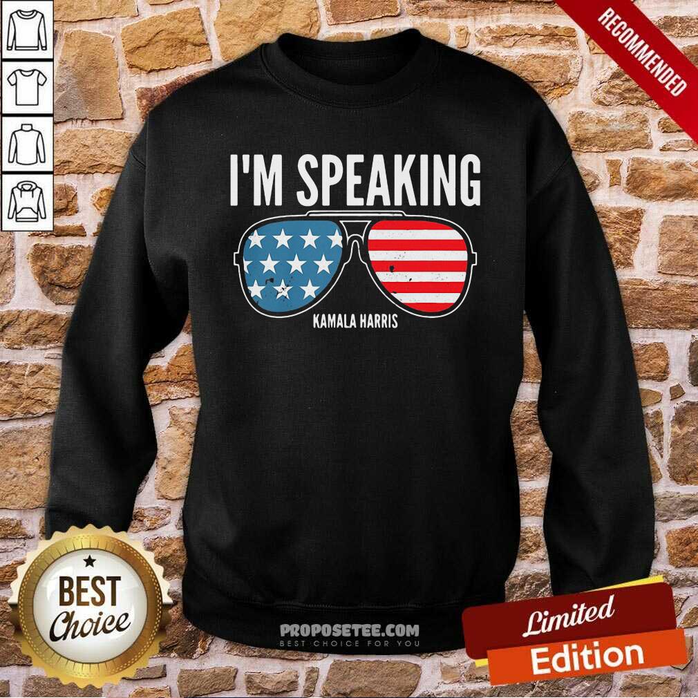 Good I’m Speaking Kamala Hirris Sun Glasses American Flag Shirt - Image 5
