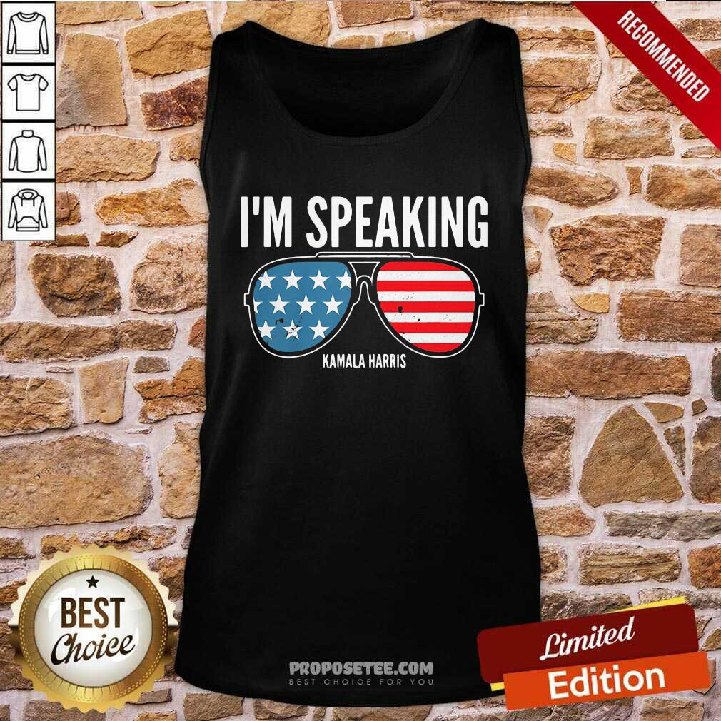 Good I’m Speaking Kamala Hirris Sun Glasses American Flag Shirt - Image 4