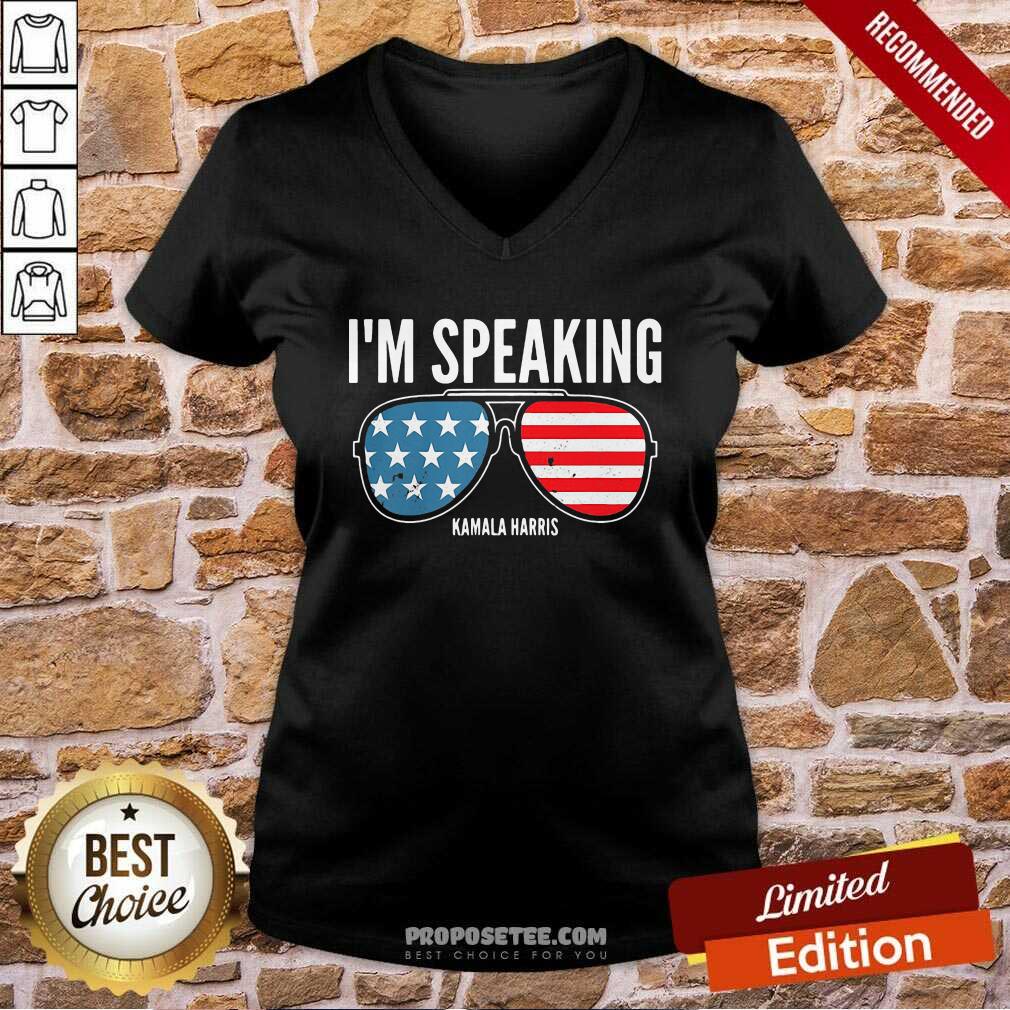 Good I’m Speaking Kamala Hirris Sun Glasses American Flag Shirt - Image 3