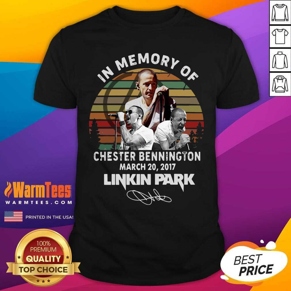Good In Memory Of Chester Bennington March 20 2017 Linkin Park Signature Vintage Shirt