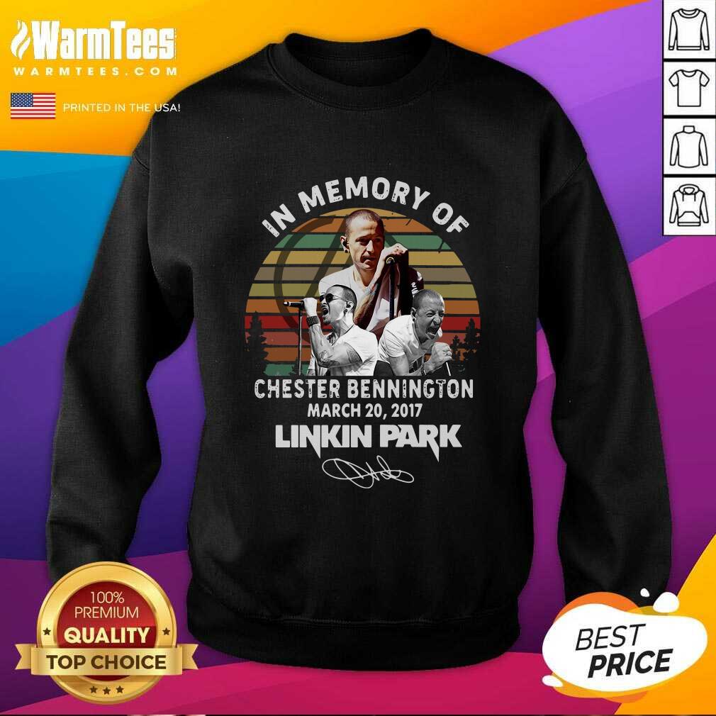 Good In Memory Of Chester Bennington March 20 2017 Linkin Park Signature Vintage Shirt - Image 3