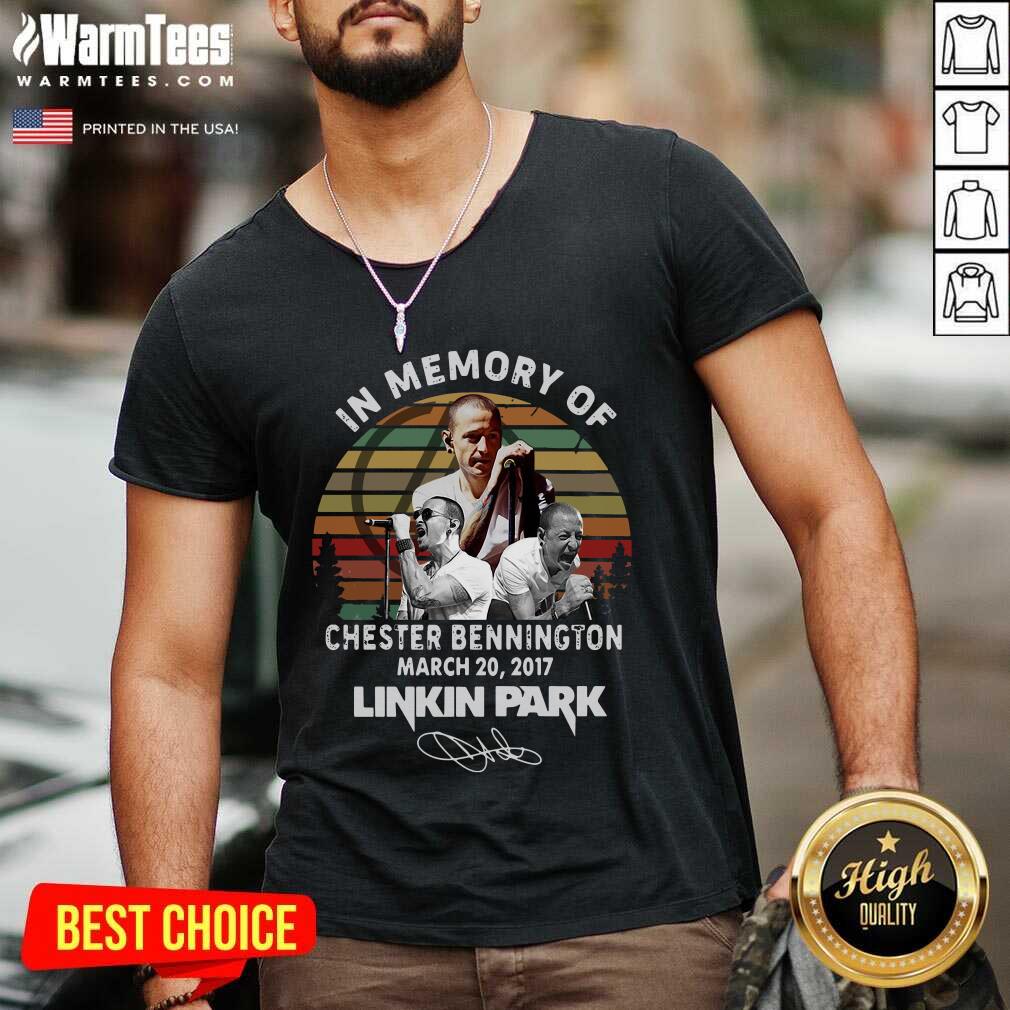 Good In Memory Of Chester Bennington March 20 2017 Linkin Park Signature Vintage Shirt - Image 5