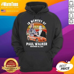 Alternative view of Good In Memory Of Fast And Furious Paul Walker November 30 2013 Signature Vintage Shirt