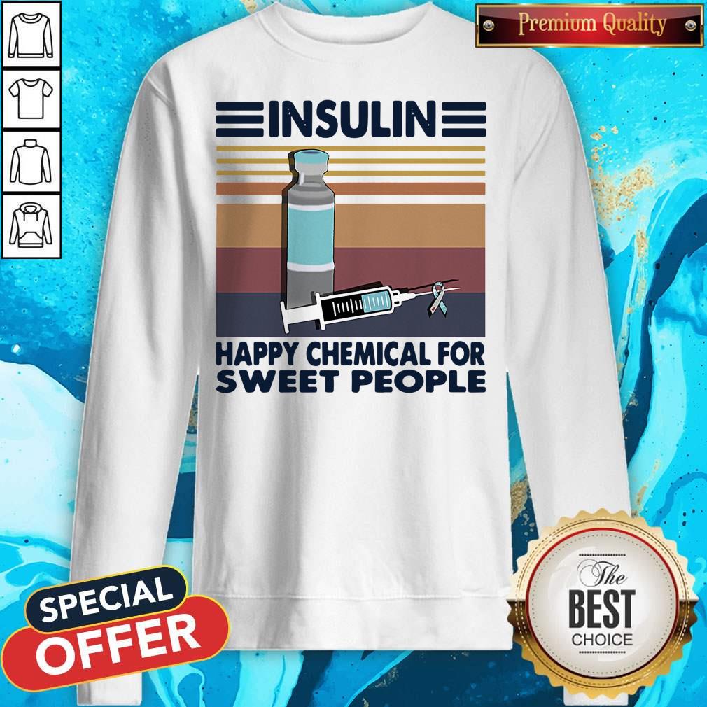 Good Insulin Happy Chemical For Sweet People Vintage Shirt - Image 4