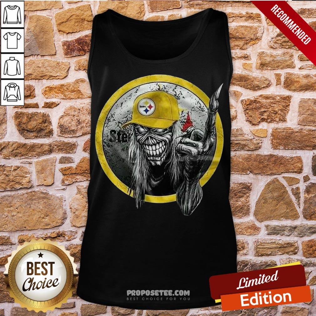 Good Iron Maiden Fuck Pittsburgh Steelers 2020 Shirt - Image 4